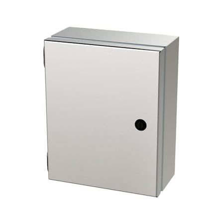 Saginaw Control & Engineering 1/4 Turn Latch Electrical Enclosures, 10 in H, 4 in D, 8 in W, NEMA 3R, 4, 4X, 12, 13 SCE-1008ELJSS6